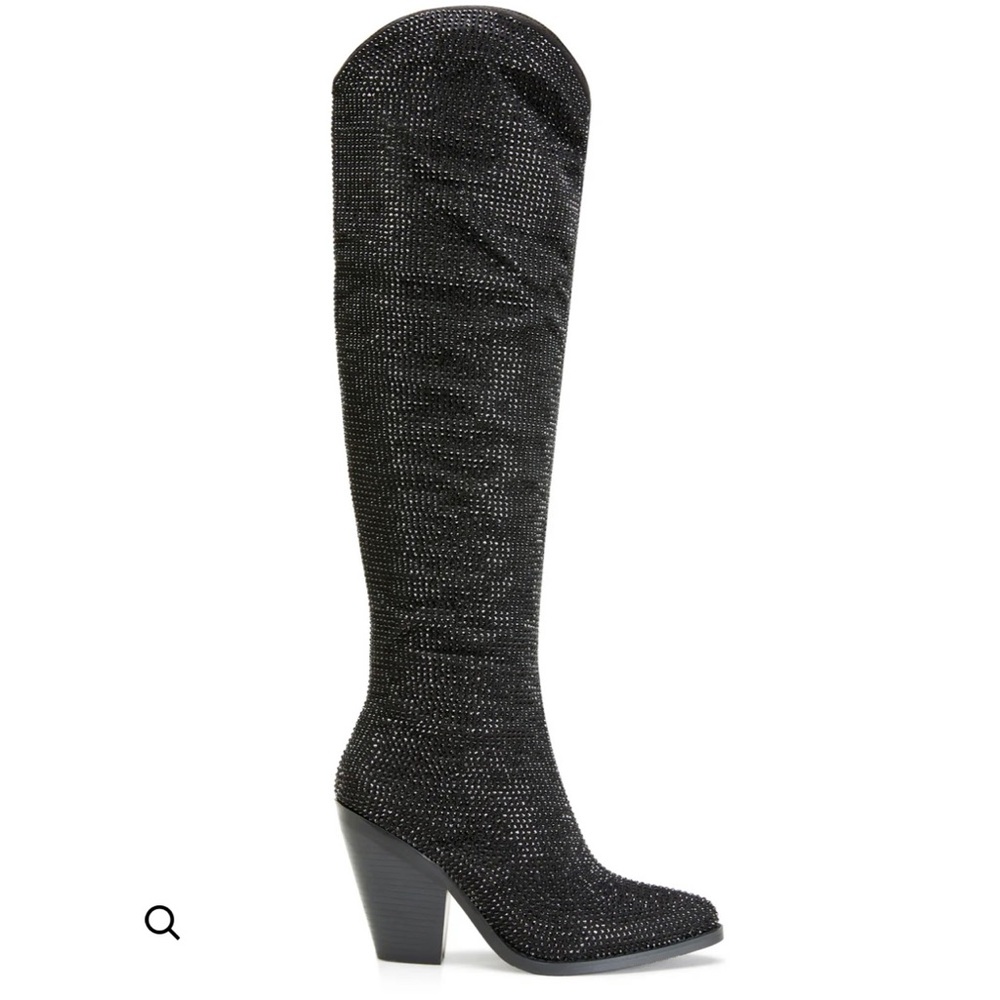 Azalea Wang Nash-Black western boots size 7 new in box bought